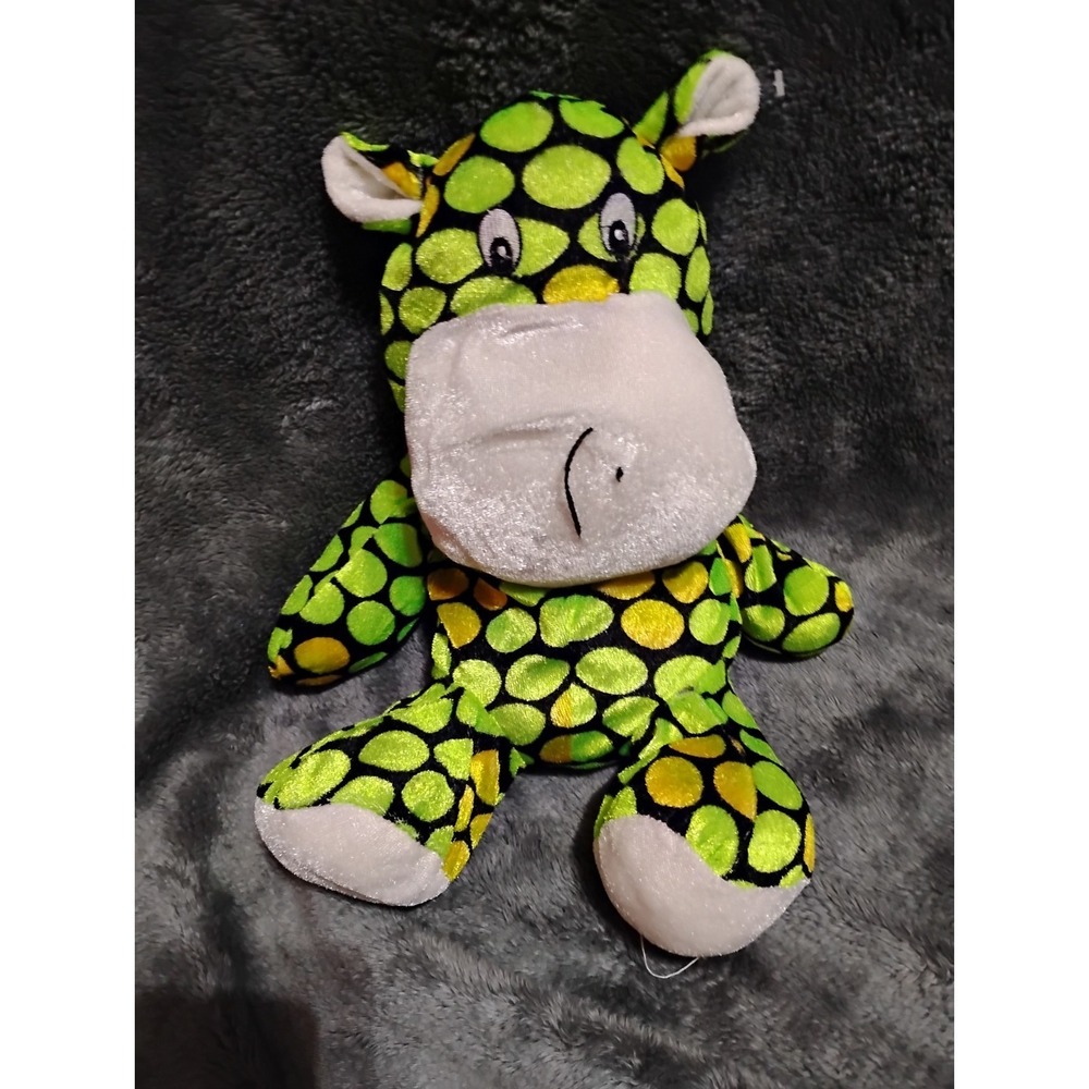 Green And‎ Brownish Gold Pock A Dots Giraffe Stuffed Animal 15"